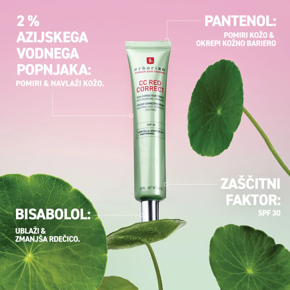 Erborian CC Red Correct, krema - ZF30 (40 ml)